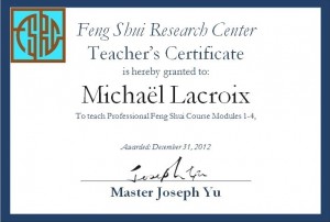 Michael Lacroix enseignant en feng shui